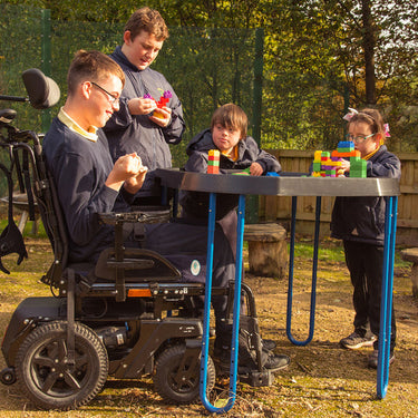 active world tuff tray wheelchair accessible adjustable stand